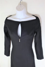 Load image into Gallery viewer, Vintage Gianni VERSACE Black Sexy Long Sleeves Dress LBD Small 2 4