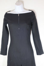 Load image into Gallery viewer, Vintage Gianni VERSACE Black Sexy Long Sleeves Dress LBD Small 2 4