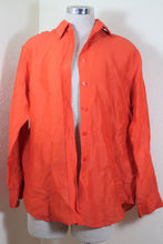 Load image into Gallery viewer, Vintage Rare GUCCI Orange Tom Ford Flax Long Sleeve Collared Shirt Top Blouse S M 42 6 7 8
