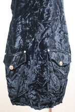 Load image into Gallery viewer, Vintage GIANNI VERSACE Black Velvet Medusa Face Jumper Dress Small 4 5 6 30 / 44