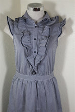 Load image into Gallery viewer, LOVE MOSCHINO Plaid Stripes Sleeveless Blue SUmmer Cotton Dress Small 36 2 3 4