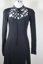Load image into Gallery viewer, Vintage LOLITA LEMPICKA Black Evening Long Gown Dress Side Slit S M 5 6 Small