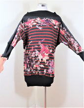 Load image into Gallery viewer, Jean Paul GAULTIER Soliel Floral Dragonflies Printed Shirt Top Blouse Mini Dress Small 4 5 6