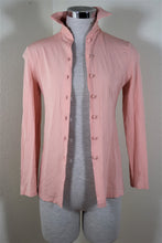 Load image into Gallery viewer, CELINE France Pink Button Rayon Long Sleeve Blouse Top Small 34 2 3 4