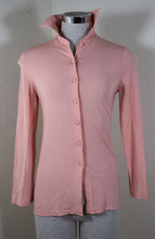 Load image into Gallery viewer, CELINE France Pink Button Rayon Long Sleeve Blouse Top Small 34 2 3 4