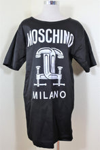 Load image into Gallery viewer, MOSCHINO COUTURE Milano BLack White Cotton Shirt Dress S M 38 40 4 5 6
