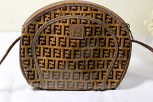 Load image into Gallery viewer, Fendi Zucca FF brown print coated canvas Sling handbag