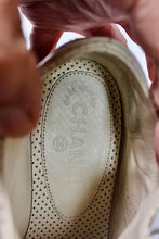 Load image into Gallery viewer, Chanel Women's Sneakers Cream Leather and Suede Sz 37