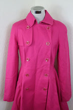 Load image into Gallery viewer, TED BAKER Pink Double Breasted Jackie O Coat Dress Long Jacket Small 2