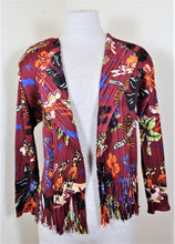 Load image into Gallery viewer, Rare PLEATS PLEASE Issey MIYAKE Floral Fringes Printed Bolero Blazer Vest Small S 3 4
