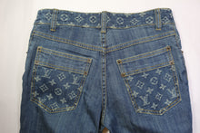 Load image into Gallery viewer, New LOUIS VUITTON LV Monogram Cotton Denim Jeans Pants sz 36 4 5 6