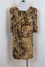Load image into Gallery viewer, ROBERTO CAVALLI Cheetah Animal Print Yellow Classic Dress Small Sz 36 2 3 4