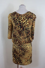 Load image into Gallery viewer, ROBERTO CAVALLI Cheetah Animal Print Yellow Classic Dress Small Sz 36 2 3 4