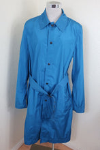 Load image into Gallery viewer, LANVIN BLue Nylon Long Windbreaker Belted Coat Jacket M L 6 7 8
