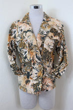 Load image into Gallery viewer, Vintage KENZO Brown Yellow Lion Tiger Cotton Jacket Hip HOp Medium 4 5 6