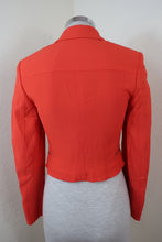 Load image into Gallery viewer, Vintage Versus GIANNI VERSACE Orange Hip hop Cropped Medusa Zip Blazer Jacket 24 / 38 Small S 2 3 4
