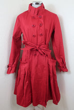 Load image into Gallery viewer, MARNI Maroon Cotton Belted Coat Dress Medium 42 7 8 10