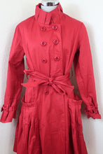 Load image into Gallery viewer, MARNI Maroon Cotton Belted Coat Dress Medium 42 7 8 10