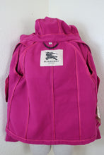Load image into Gallery viewer, BURBERRY Fuchsia Pink Hoodie Toggle Wool Blend Coat Jacket Small USA 2 4 UK 6