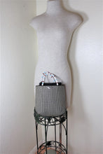 Load image into Gallery viewer, RARE Christian DIOR Houndstooth Wool Beaded Handles Hand Bag Handbag