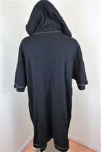 Load image into Gallery viewer, LOVE MOSCHINO Black Red Hoodie Sweater Logo Top Dress 44 8 10 12 Large