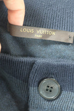 Load image into Gallery viewer, LOUIS VUITTON Black Grey 2Tone Cotton Button Cardigan Sweater Jacket Medium 6 7 8