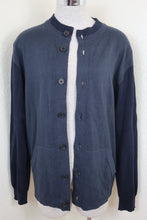 Load image into Gallery viewer, LOUIS VUITTON Black Grey 2Tone Cotton Button Cardigan Sweater Jacket Medium 6 7 8