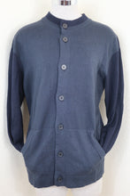 Load image into Gallery viewer, LOUIS VUITTON Black Grey 2Tone Cotton Button Cardigan Sweater Jacket Medium 6 7 8