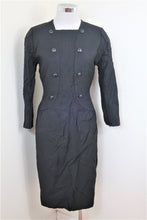Load image into Gallery viewer, Vintage GIVENCHY NOUVELLE Black JackieO Long Sleeve Dress Small to M 4 5 6
