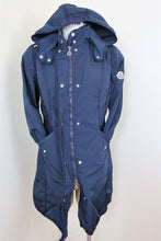 Load image into Gallery viewer, MONCLER Grey Hooded Zip Long Windbreaker Rain Jacket Small XS 0 1 2