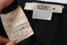 Load image into Gallery viewer, ETRO Black Cashmere Kasmere Silk Long Sleeve Top Blouse Sweater 44 Medium M Large 7 8 10