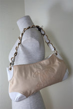 Load image into Gallery viewer, CHANEL Canvas Leather Metal Chan Handle Light Brown CC Shoulder Bag
