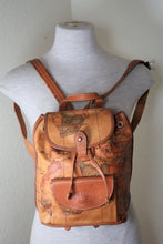 Load image into Gallery viewer, Vintage Alviero MARTINI Small Geographical Map Backpack Back Bag Italy