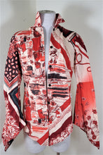 Load image into Gallery viewer, Jean Paul GAULTIER Orange Printed Bell SLeeves Cotton Top Blouse Small 40 4 5 6