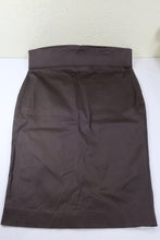 Load image into Gallery viewer, Vintage GUCCI 2000&#39;s TOM FORD Brown Cotton Minimalist Pencil Skirt Smallto M 40 6 7 8
