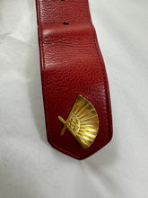 Load image into Gallery viewer, Vintage Karl Lagerfeld Red Leather Spell Out Logo Belt 70 28 Fan Charm France
