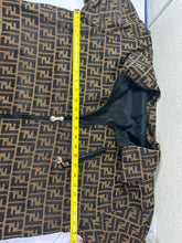 Load image into Gallery viewer, Vintage FENDI Jeans Zucca Monogram Reversible Jacket Unisex Oversize IT 38 / US XS
