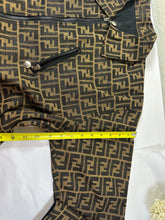 Load image into Gallery viewer, Vintage FENDI Jeans Zucca Monogram Reversible Jacket Unisex Oversize IT 38 / US XS
