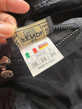 Load image into Gallery viewer, Vintage FENDI Jeans Zucca Monogram Reversible Jacket Unisex Oversize IT 38 / US XS
