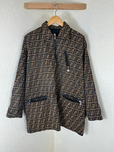 Load image into Gallery viewer, Vintage FENDI Jeans Zucca Monogram Reversible Jacket Unisex Oversize IT 38 / US XS
