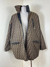 Load image into Gallery viewer, Vintage FENDI Jeans Zucca Monogram Reversible Jacket Unisex Oversize IT 38 / US XS
