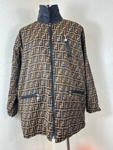 Load image into Gallery viewer, Vintage FENDI Jeans Zucca Monogram Reversible Jacket Unisex Oversize IT 38 / US XS
