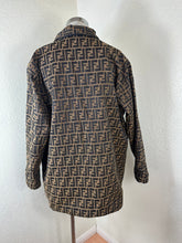 Load image into Gallery viewer, Vintage FENDI Jeans Zucca Monogram Reversible Jacket Unisex Oversize IT 38 / US XS
