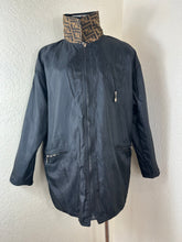Load image into Gallery viewer, Vintage FENDI Jeans Zucca Monogram Reversible Jacket Unisex Oversize IT 38 / US XS

