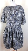 Load image into Gallery viewer, MARNI Greyish Puff Sleeves Balloons Polyester Sheath Mini Dress Small Medium 40 6 7 8
