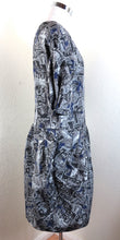 Load image into Gallery viewer, MARNI Greyish Puff Sleeves Balloons Polyester Sheath Mini Dress Small Medium 40 6 7 8
