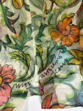 Load image into Gallery viewer, Vintage 90s Moschino Jeans Sheer Floral Pop Art Archive Blouse Shirt small Medium 4 6
