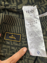 Load image into Gallery viewer, Fendi FF Monogram Knit Sleeveless Dress Olive Green IT 38 US XS S Zucca 02 4
