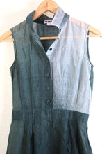 Load image into Gallery viewer, Vintage JILL SANDER Mesh Grey Sleeveless Mini Silk Dress Small 2 3 4
