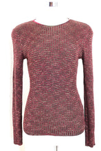 Load image into Gallery viewer, Vintage MISSONI Knitted Rayon Wool Long Sleeve Vneck Rib Sweater Top Blouse 42 6 7 8
